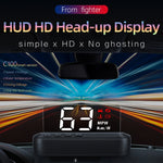 C100 Car HUD Head-up Display OBD2 Eliminazione codice di errore Allarme di velocità eccessiva/guasto, C100