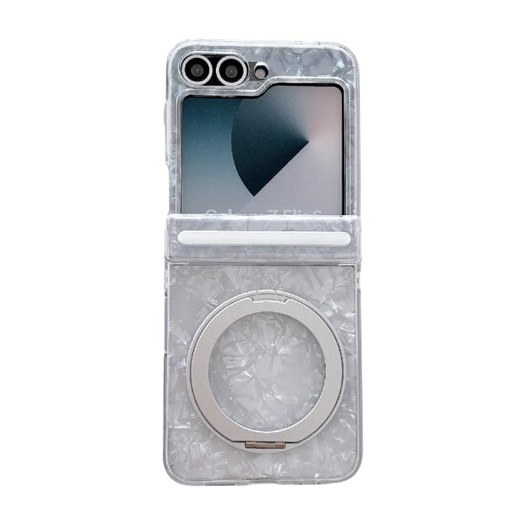 Custodia per telefono con motivo a conchiglia magnetico assiale e supporto a 360°., For Galaxy Z Fold8 Ultra 5G, For Galaxy Z Flip8 5G, For Samsung Galaxy Z Flip7 FE/6, For Samsung Galaxy Z Fold7 5G, For Samsung Galaxy Z Flip7 5G                       ...