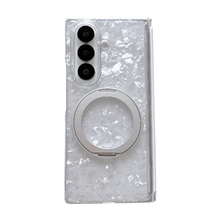 Custodia per telefono con motivo a conchiglia magnetico assiale e supporto a 360°., For Galaxy Z Fold8 Ultra 5G, For Galaxy Z Flip8 5G, For Samsung Galaxy Z Flip7 FE/6, For Samsung Galaxy Z Fold7 5G, For Samsung Galaxy Z Flip7 5G                       ...