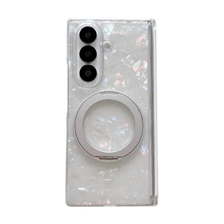 Custodia per telefono con motivo a conchiglia magnetico assiale e supporto a 360°., For Galaxy Z Fold8 Ultra 5G, For Galaxy Z Flip8 5G, For Samsung Galaxy Z Flip7 FE/6, For Samsung Galaxy Z Fold7 5G, For Samsung Galaxy Z Flip7 5G                       ...