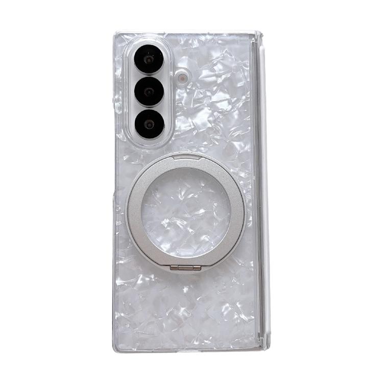Custodia per telefono con motivo a conchiglia magnetico assiale e supporto a 360°., For Galaxy Z Fold8 Ultra 5G, For Galaxy Z Flip8 5G, For Samsung Galaxy Z Flip7 FE/6, For Samsung Galaxy Z Fold7 5G, For Samsung Galaxy Z Flip7 5G                       ...