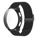 Cinturino per orologio in acciaio inossidabile con fibbia milanese e custodia in policarbonato integrata., For Samsung Galaxy Watch7 44mm, For Samsung Galaxy Watch7 40mm, For Samsung Galaxy Watch6 44mm, For Samsung Galaxy Watch6 40mm                   ...