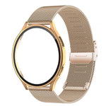 Cinturino per orologio in acciaio inossidabile con fibbia milanese e custodia in policarbonato integrata., For Samsung Galaxy Watch4 44mm, For Samsung Galaxy Watch4 40mm