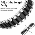 Cinturino per orologio Tri-Beads in acciaio inossidabile con custodia semi-chiusa in TPU e set per la rimozione delle maglie del cinturino, For Samsung Galaxy Watch6 Classic 47mm, For Samsung Galaxy Watch6 Classic 43mm, For Samsung Galaxy Watch5 Pro 45mm