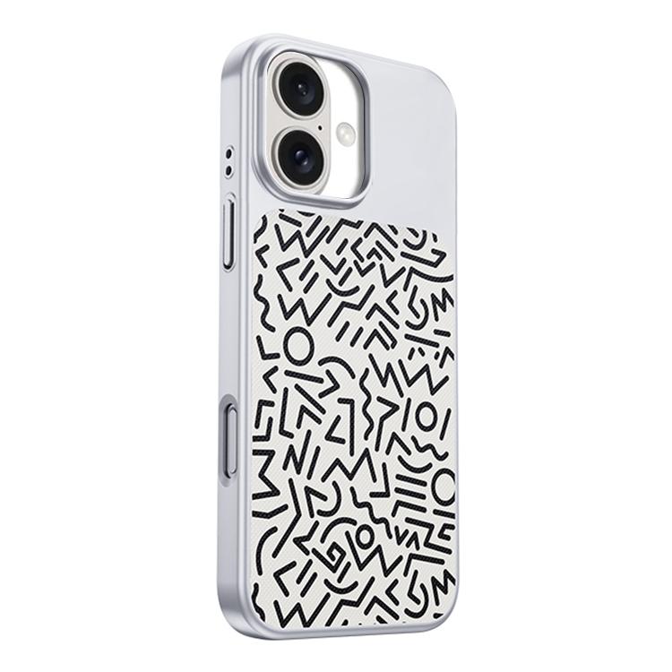 Custodia magnetica in TPU della serie Flower World per telefono., For iPhone 16 Pro, For iPhone 16