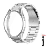 Cinturino per orologio Tri-Beads in acciaio inossidabile con custodia in TPU a copertura totale e set per la rimozione delle maglie del cinturino, For Samsung Galaxy Watch7 44mm, For Samsung Galaxy Watch7 40mm, For Samsung Galaxy Watch6 44mm