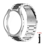 Cinturino per orologio Tri-Beads in acciaio inossidabile con custodia in TPU a copertura totale e set per la rimozione delle maglie del cinturino, For Samsung Galaxy Watch7 44mm, For Samsung Galaxy Watch7 40mm, For Samsung Galaxy Watch6 44mm