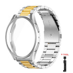 Cinturino per orologio Tri-Beads in acciaio inossidabile con custodia in TPU a copertura totale e set per la rimozione delle maglie del cinturino, For Samsung Galaxy Watch6 40mm, For Samsung Galaxy Watch5 44mm, For Samsung Galaxy Watch5 40mm