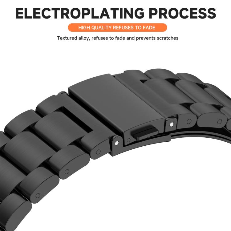 Cinturino per orologio Tri-Beads in acciaio inossidabile con custodia in TPU a copertura totale e set per la rimozione delle maglie del cinturino, For Samsung Galaxy Watch4 44mm, For Samsung Galaxy Watch4 40mm