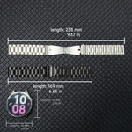 Cinturino per orologio Tri-Beads in acciaio inossidabile con custodia in TPU a copertura totale e set per la rimozione delle maglie del cinturino, For Samsung Galaxy Watch7 44mm, For Samsung Galaxy Watch7 40mm, For Samsung Galaxy Watch6 44mm