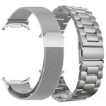 Set di cinturini per orologio in acciaio inossidabile a maglia milanese e tre perline, For Samsung Galaxy Watch Ultra / Ultra 2025