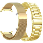 Set di cinturini per orologio in acciaio inossidabile a maglia milanese e tre perline, For Samsung Galaxy Watch Ultra / Ultra 2025