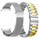 Set di cinturini per orologio in acciaio inossidabile a maglia milanese e tre perline, For Samsung Galaxy Watch Ultra / Ultra 2025