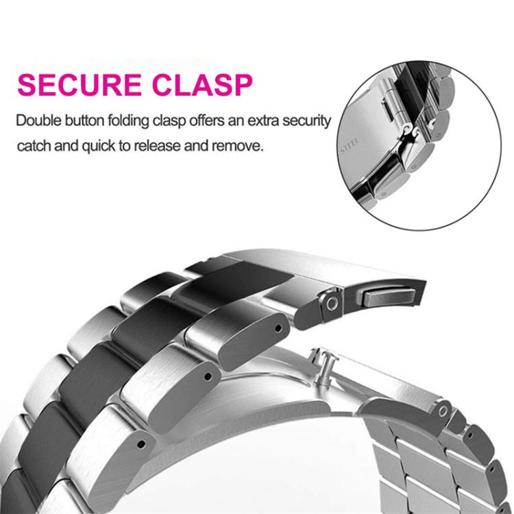 Set di cinturini per orologio in acciaio inossidabile a maglia milanese e tre perline, For Samsung Galaxy Watch Ultra / Ultra 2025