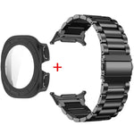 Cinturino per orologio in acciaio inossidabile con tre perline e custodia in policarbonato integrata., For Samsung Galaxy Watch Ultra / Ultra 2025