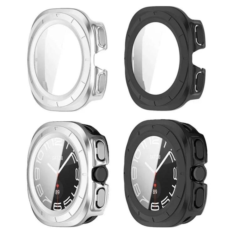 Cinturino per orologio in acciaio inossidabile con tre perline e custodia in policarbonato integrata., For Samsung Galaxy Watch Ultra / Ultra 2025