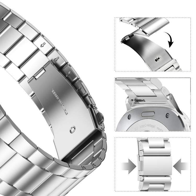 Cinturino per orologio in acciaio inossidabile con tre perline, custodia semi-chiusa in TPU e set per la rimozione delle maglie del cinturino., For Samsung Galaxy Watch Ultra / Ultra 2025
