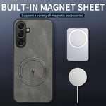 WANLONFENG Custodia magnetica per telefono con texture Nappa e 2 pellicole protettive per lo schermo incluse., For Samsung Galaxy A57 5G, For Samsung Galaxy A37 5G, For Galaxy A27 5G, For Samsung Galaxy A07 4G, For Samsung Galaxy A17 5G                ...
