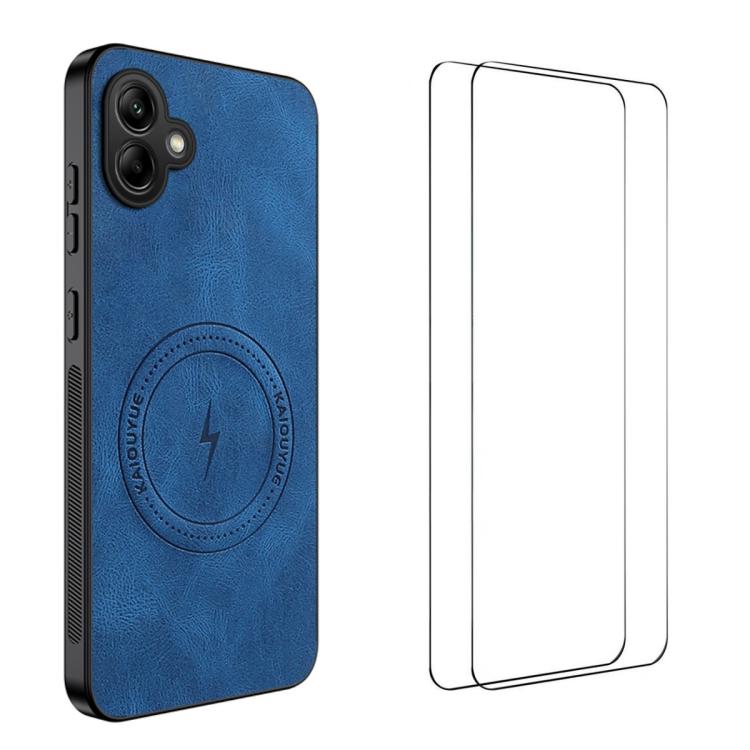 WANLONFENG Custodia magnetica per telefono con texture Nappa e 2 pellicole protettive per lo schermo incluse., For Samsung Galaxy A57 5G, For Samsung Galaxy A37 5G, For Galaxy A27 5G, For Samsung Galaxy A07 4G, For Samsung Galaxy A17 5G                ...