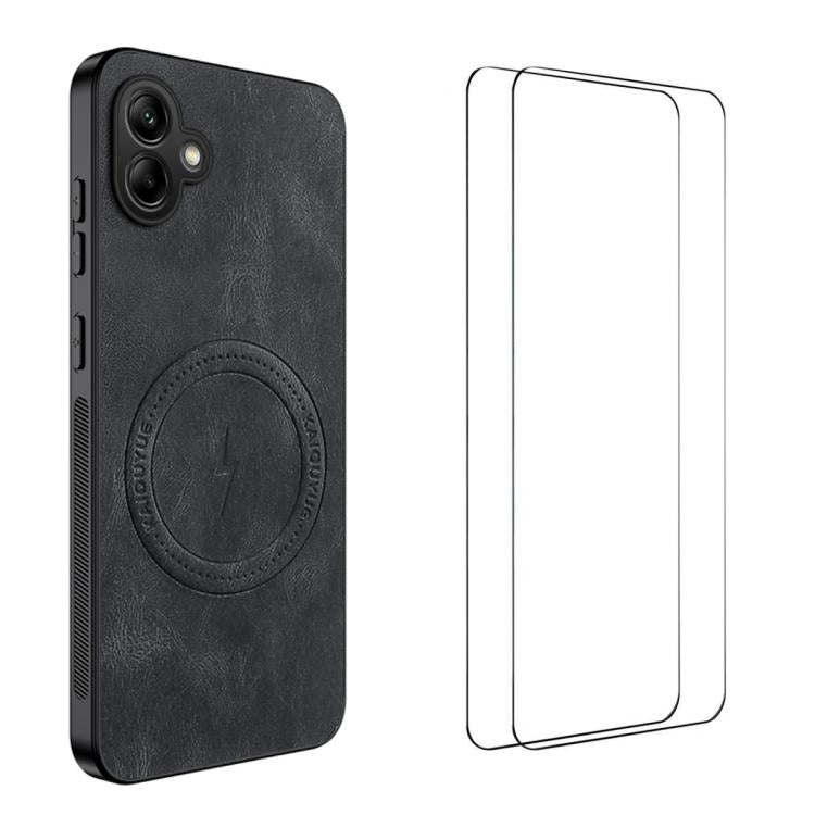 WANLONFENG Custodia magnetica per telefono con texture Nappa e 2 pellicole protettive per lo schermo incluse., For Samsung Galaxy A57 5G, For Samsung Galaxy A37 5G, For Galaxy A27 5G, For Samsung Galaxy A07 4G, For Samsung Galaxy A17 5G                ...