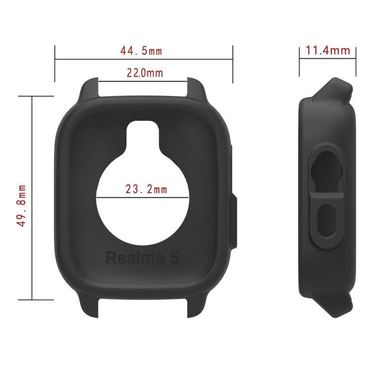 Custodia protettiva in silicone antiurto per smartwatch xDfind, For Realme Watch5