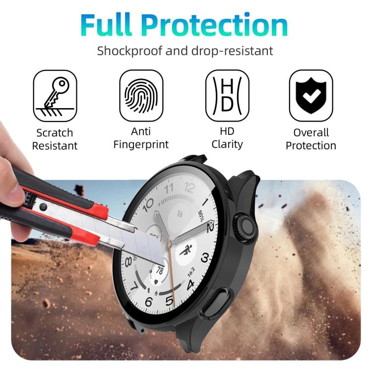 Custodia per smartwatch xDfin con pellicola temperata integrata nel PC, For Xiaomi Watch S5 46mm