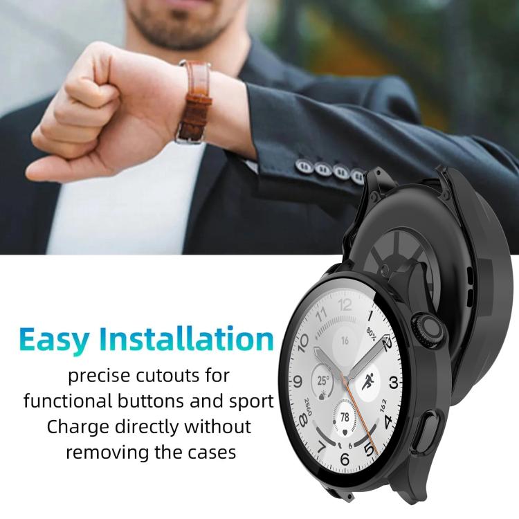 Custodia per smartwatch xDfin con pellicola temperata integrata nel PC, For Xiaomi Watch S5 46mm
