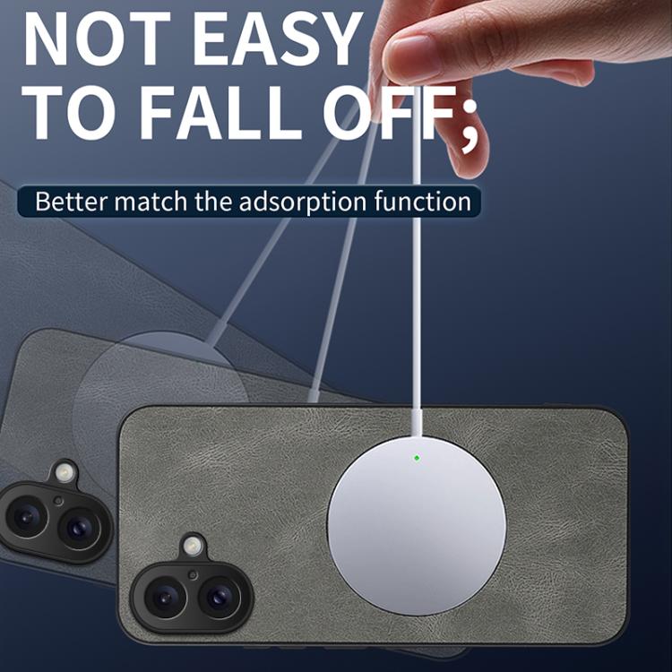 WANLONFENG Custodia magnetica per telefono con texture Nappa e 2 pellicole protettive per lo schermo incluse., For iPhone 16, For iPhone 15 Pro Max, For iPhone 15 Pro, For iPhone 15, For iPhone 14, For iPhone 14 Pro