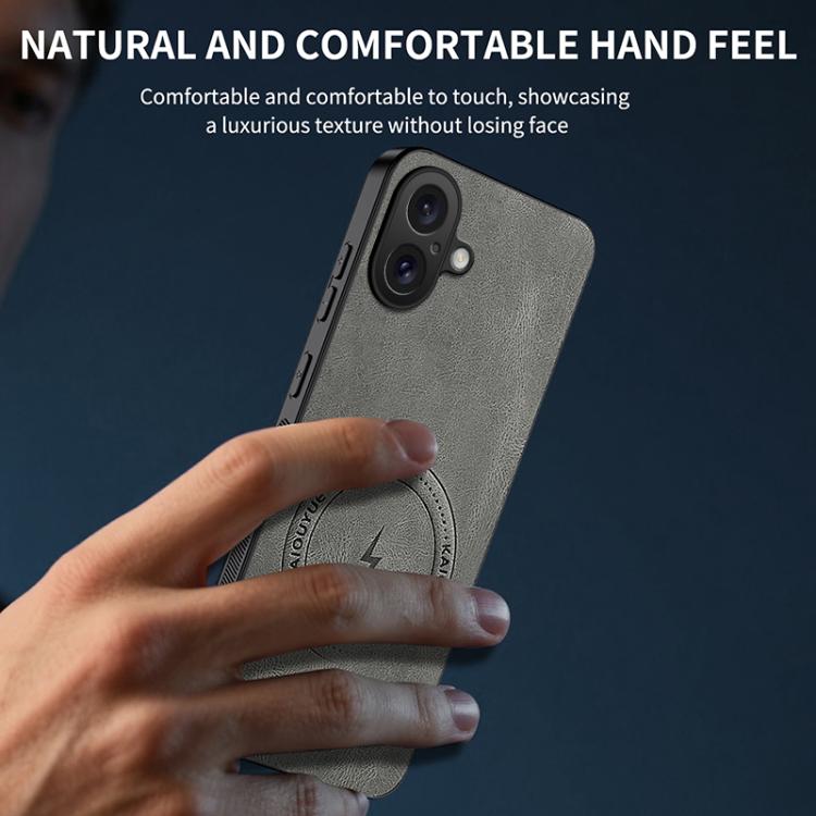WANLONFENG Custodia magnetica per telefono con texture Nappa e 2 pellicole protettive per lo schermo incluse., For iPhone 16, For iPhone 15 Pro Max, For iPhone 15 Pro, For iPhone 15, For iPhone 14, For iPhone 14 Pro