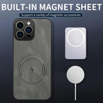 WANLONFENG Custodia magnetica per telefono con texture Nappa e 2 pellicole protettive per lo schermo incluse., For iPhone 12 Pro, For iPhone 11 Pro Max, For iPhone 11, For iPhone 11 Pro