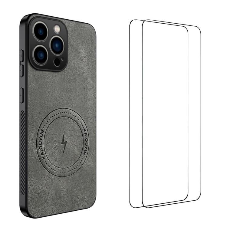 WANLONFENG Custodia magnetica per telefono con texture Nappa e 2 pellicole protettive per lo schermo incluse., For iPhone 12 Pro, For iPhone 11 Pro Max, For iPhone 11, For iPhone 11 Pro