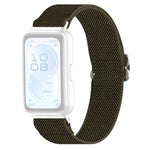 Cinturino per orologio xDfind in nylon intrecciato elasticizzato con fibbia scorrevole, For Huawei Band 11 Pro / 11