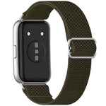 Cinturino per orologio xDfind in nylon intrecciato elasticizzato con fibbia scorrevole, For Huawei Band 11 Pro / 11