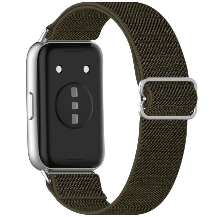 Cinturino per orologio xDfind in nylon intrecciato elasticizzato con fibbia scorrevole, For Huawei Band 11 Pro / 11