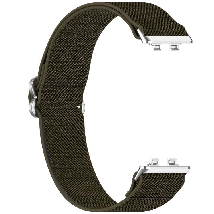 Cinturino per orologio xDfind in nylon intrecciato elasticizzato con fibbia scorrevole, For Huawei Band 11 Pro / 11