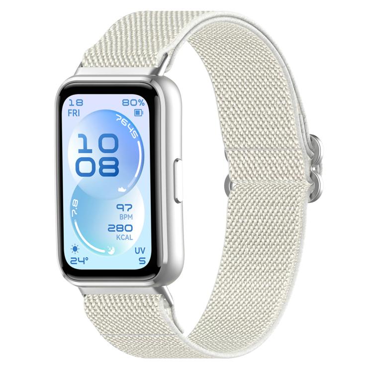 Cinturino per orologio xDfind in nylon intrecciato elasticizzato con fibbia scorrevole, For Huawei Band 11 Pro / 11