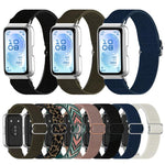 Cinturino per orologio xDfind in nylon intrecciato elasticizzato con fibbia scorrevole, For Huawei Band 11 Pro / 11