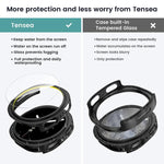 Cinturino milanese in acciaio inossidabile con pellicola e custodia in policarbonato integrata., For Samsung Galaxy Watch8 Classic 46mm, For Samsung Galaxy Watch8 44mm, For Samsung Galaxy Watch8 40mm