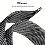 Cinturino milanese in acciaio inossidabile con pellicola e custodia in policarbonato integrata., For Samsung Galaxy Watch8 Classic 46mm, For Samsung Galaxy Watch8 44mm, For Samsung Galaxy Watch8 40mm