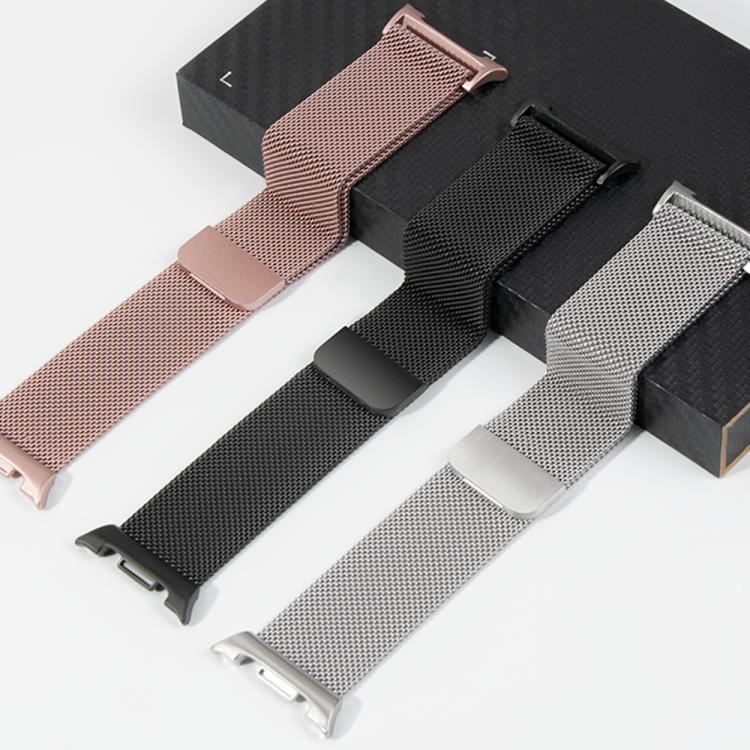 Cinturino milanese in acciaio inossidabile con pellicola e custodia in policarbonato integrata., For Samsung Galaxy Watch8 Classic 46mm, For Samsung Galaxy Watch8 44mm, For Samsung Galaxy Watch8 40mm