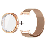 Cinturino milanese in acciaio inossidabile con custodia in TPU a copertura totale, For Samsung Galaxy Watch8 Classic 46mm, For Samsung Galaxy Watch8 44mm, For Samsung Galaxy Watch8 40mm