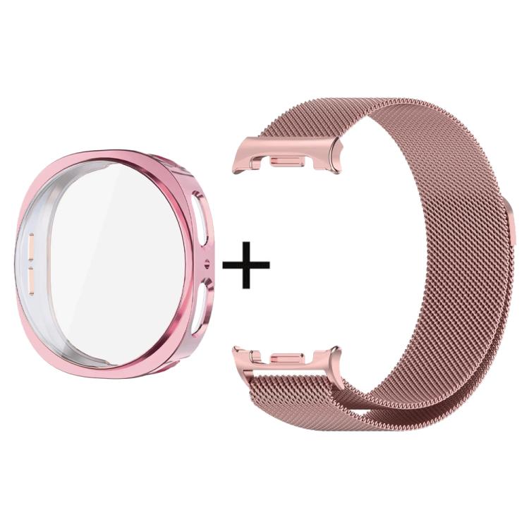 Cinturino milanese in acciaio inossidabile con custodia in TPU a copertura totale, For Samsung Galaxy Watch8 Classic 46mm, For Samsung Galaxy Watch8 44mm, For Samsung Galaxy Watch8 40mm
