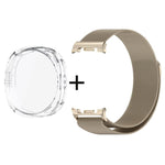 Cinturino milanese in acciaio inossidabile con custodia in TPU a copertura totale, For Samsung Galaxy Watch8 Classic 46mm, For Samsung Galaxy Watch8 44mm, For Samsung Galaxy Watch8 40mm