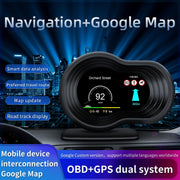 F9 OBD2 + Modalità GPS Car HUD Head-up Display Visualizzazione velocità/temperatura acqua/tensione, F9 OBD2 GPS