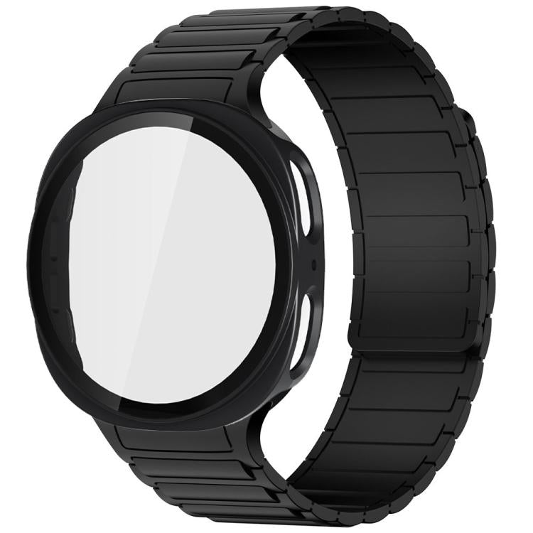 Cinturino magnetico in silicone Tri-Beads con custodia in PC integrata, For Samsung Galaxy Watch8 Classic 46mm, For Samsung Galaxy Watch8 44mm
