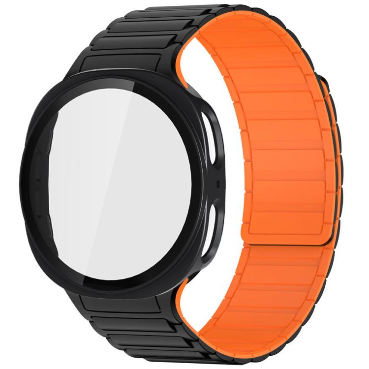 Cinturino magnetico in silicone Tri-Beads con custodia in PC integrata, For Samsung Galaxy Watch8 40mm