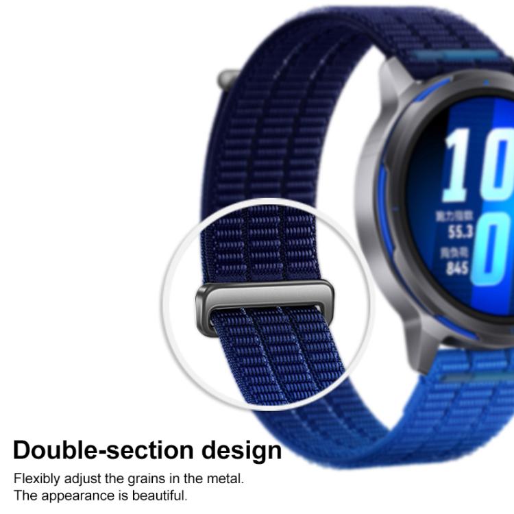Cinturino per orologio xDfind a doppia sezione in nylon traspirante, 18mm, 20mm
