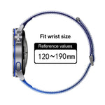 Cinturino per orologio xDfind a doppia sezione in nylon traspirante, 22mm