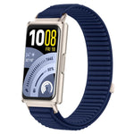 Cinturino per orologio xDfind in nylon intrecciato con chiusura a strappo e interfaccia metallica., For Huawei Band 11 Pro / 11