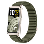 Cinturino per orologio xDfind in nylon intrecciato con chiusura a strappo e interfaccia metallica., For Huawei Band 11 Pro / 11